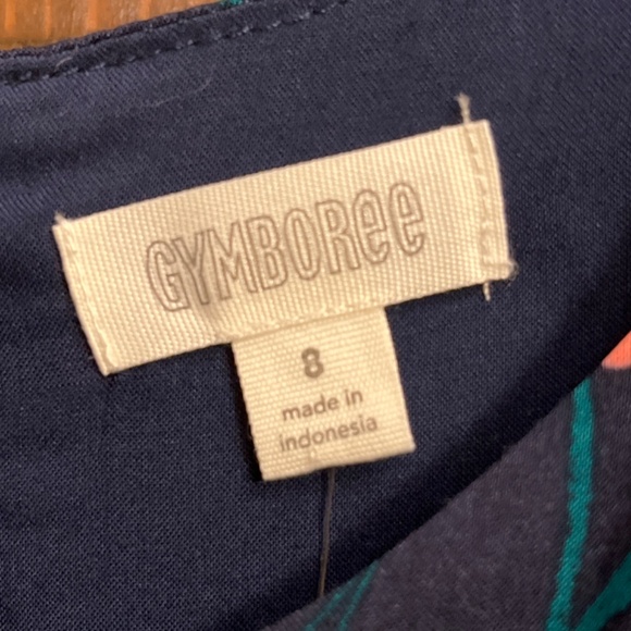 NWT Extremely Pretty Girls Floral Print Navy Blue Dress.  Sz. 8 Girls. - Picture 4 of 15